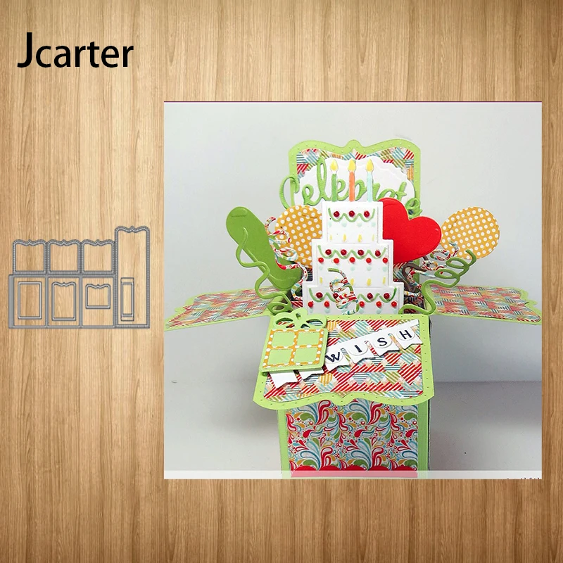 

New Design Metal Cutting Dies Gift Box Frame for Scrapbooking Shape Stencil Craft Paper Knife Mould Blade Punch Card Make Decor