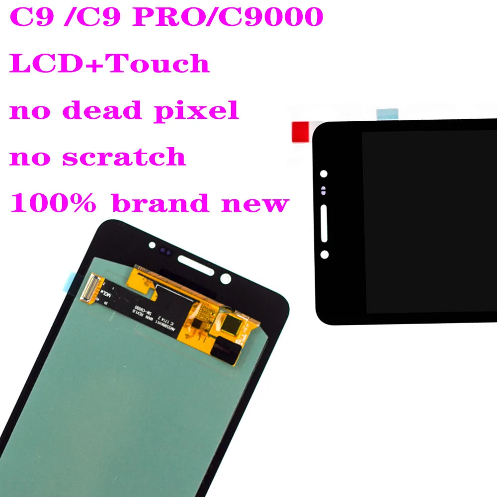 Для SAMSUNG Galaxy C9 Pro C9000 C9 ЖК-дисплей сенсорный экран дигитайзер Запасные части для SAMSUNG C9 Pro lcd