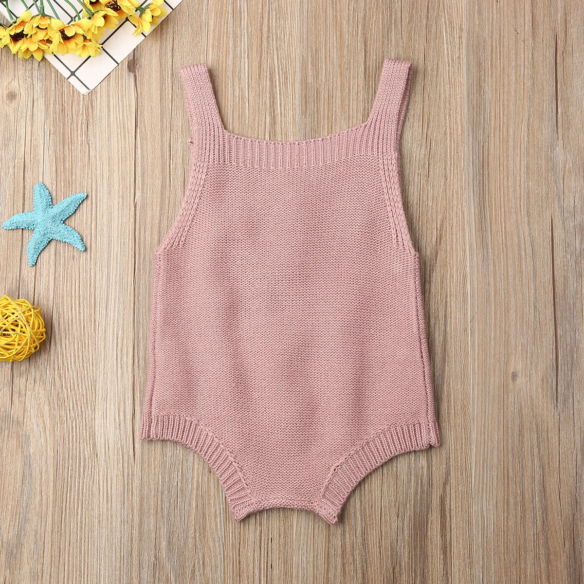 Baby Knitted Rompers Little Balls Sleeveless Jumpsuit Newborn Boys Girls Romper One-piece Outfits Clothes Winter Playsuit 0-18M