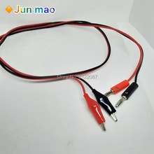 1 м Аллигатор Cilp В AV Разъем типа "банан" Тестовый Кабель Разъем Двойной тест er зонд 35 мм крокодил зажим для мультиметра измерительный инструмент