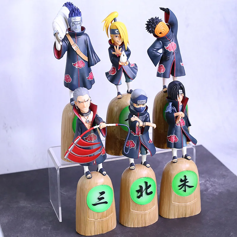Наруто Uchiha Obito Itachi Deidara Hoshigaki Kisame Hidan Kakuzu фигура Акацуки Коллекционная ПВХ модель
