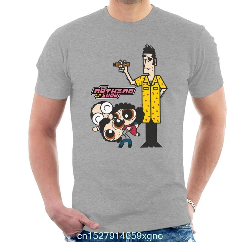 Забавная Футболка с принтом модель 2020 года camiseta PowerPuff Girls The Nothing Show Мужская