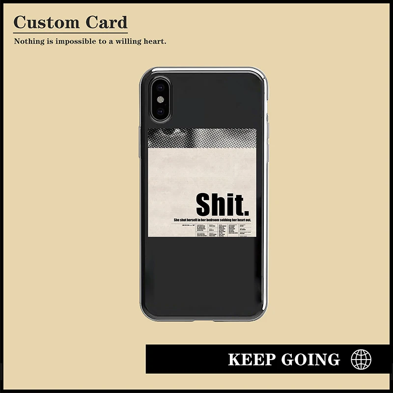 Для ins/малая карточка diy простая картонная прозрачный мягкий чехол для iphone 6/7 PLUS apple iphone 11 Pro Max 7 8 X XS XR защитный чехол для телефона