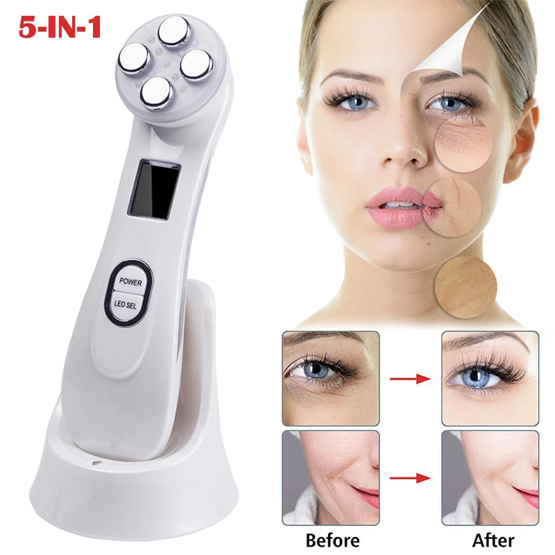 

5 in 1 Wrinkle Remove Machine Anti Aging RF EMS Face Skin Tightening Multifunctional Beauty Device 998