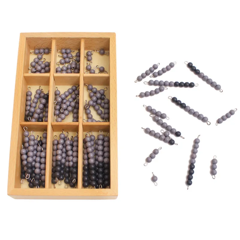 

Genuine Product Montessori Professional Edition Gray chuan zhu bang Children Montessori Mathematics Teaching Aids Kindergarten E