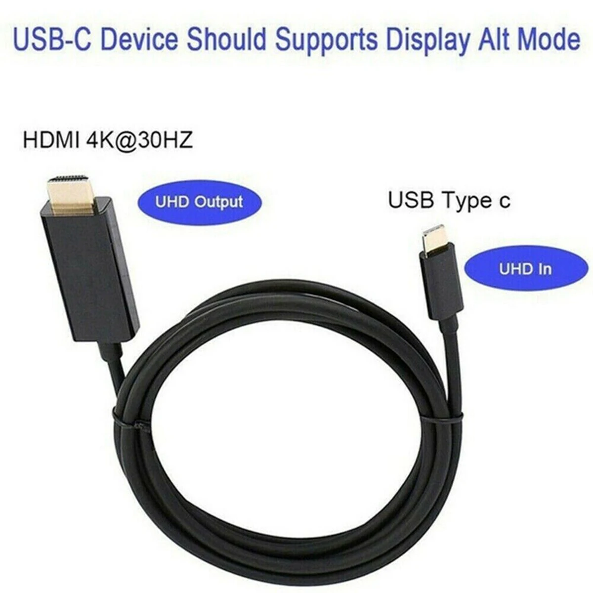 USB 3,1 type-C к HDMI конвертер Кабель-адаптер 1080P 4K поддерживает 10 Гбит/с передача данных Реверсивный штекер оплетка провода кабель