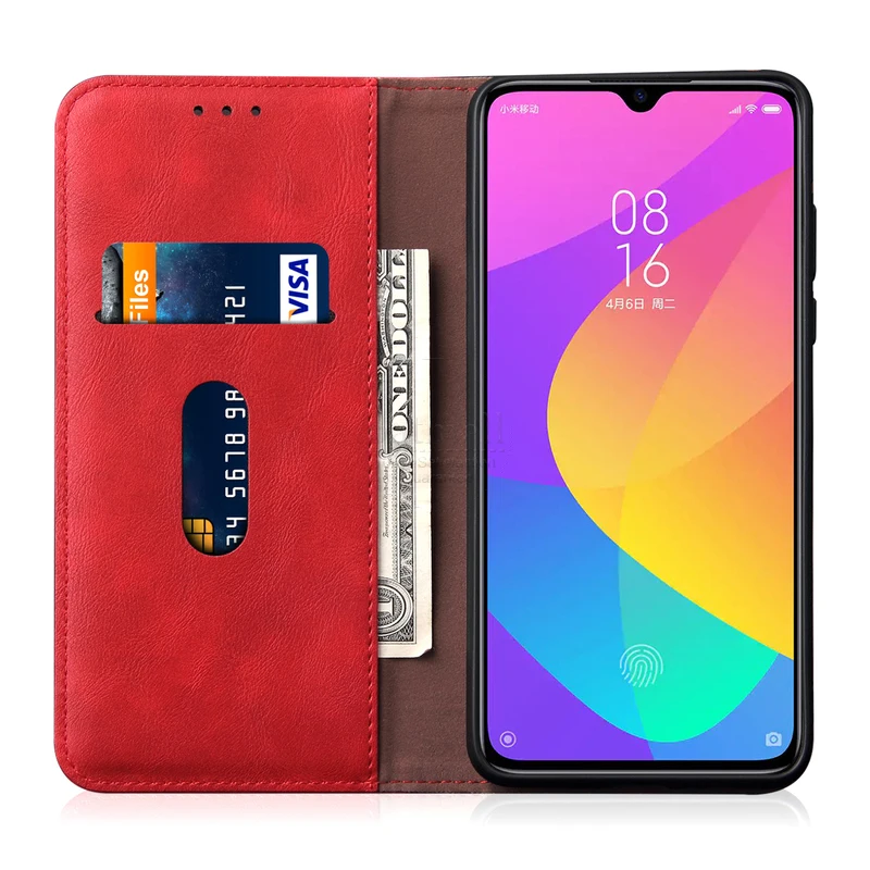 Роскошный тонкий кожаный чехол в стиле ретро для XiaoMI MI A3 бумажник с отделениями