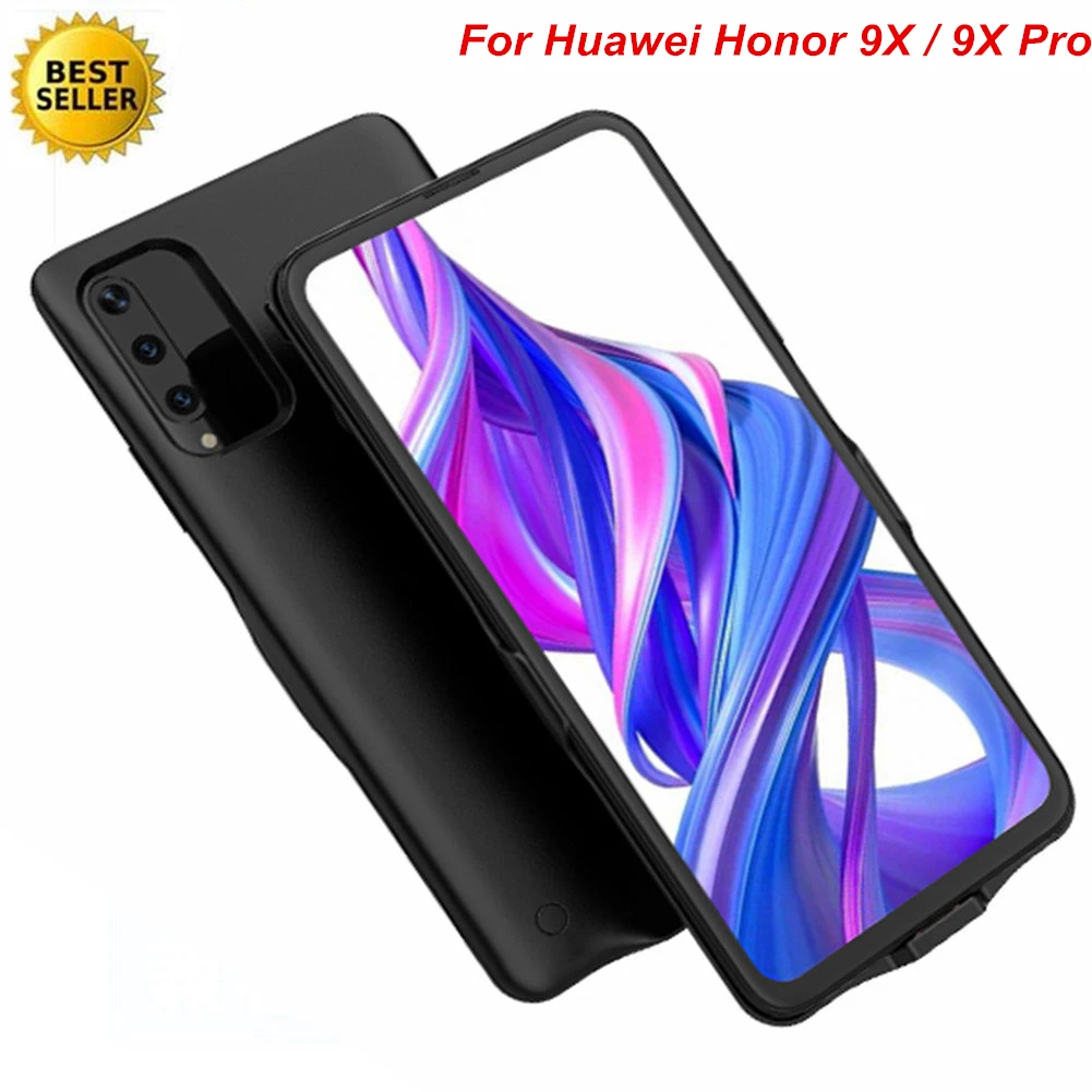 

6500 Mah For Huawei Honor 9X 9X Pro Battery Case Smart Phone Stand Charger Cover Power Bank