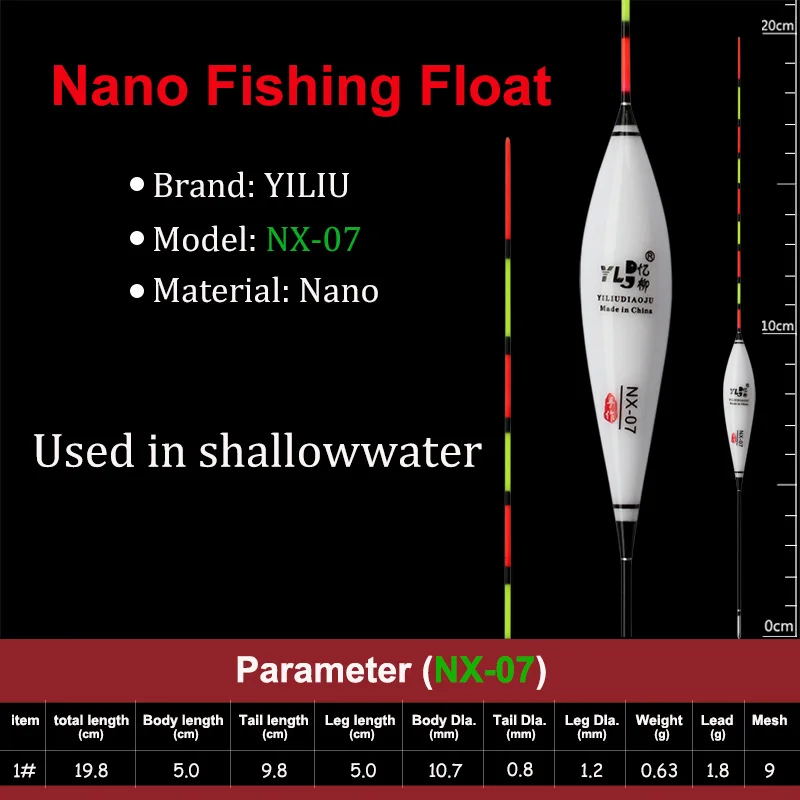 NX-07 3 шт. абсолютно новые nano поплавки для рыбалки высокое качество вертикальные shallowwater Crucian Карп буй водонепроницаемый короткий поплавок Китай - Цвет: NX-07