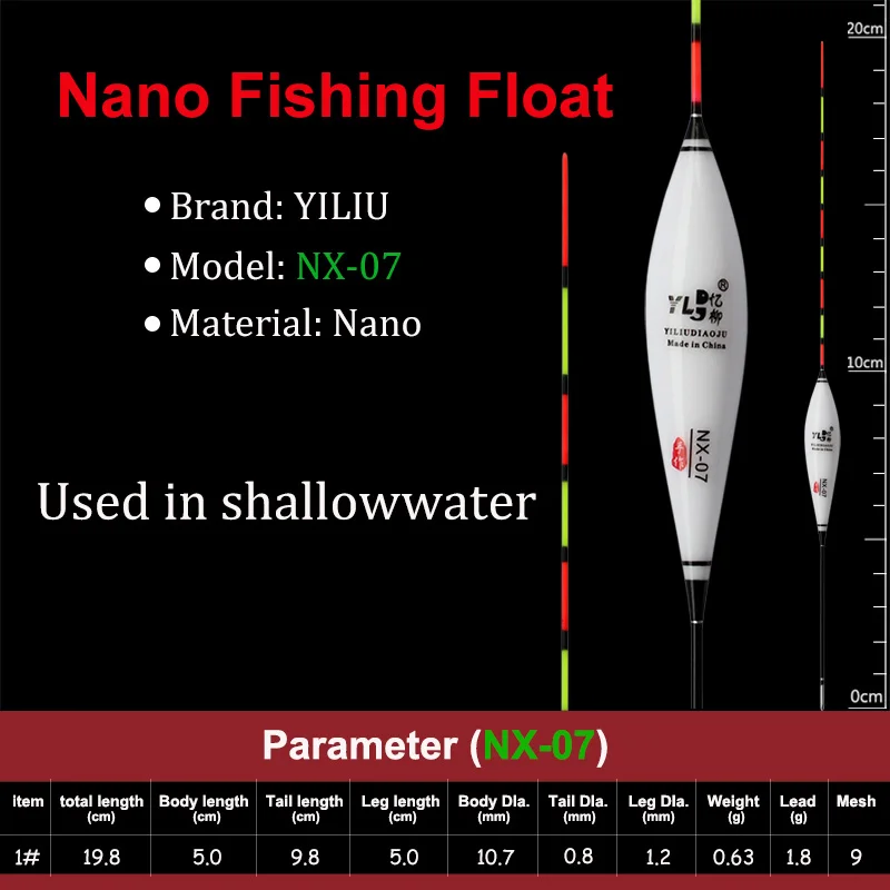 3 шт. абсолютно новые nano поплавки для рыбалки высокое качество вертикальные shallowwater Crucian Карп буй водонепроницаемый короткий поплавок Китай - Цвет: NX-07