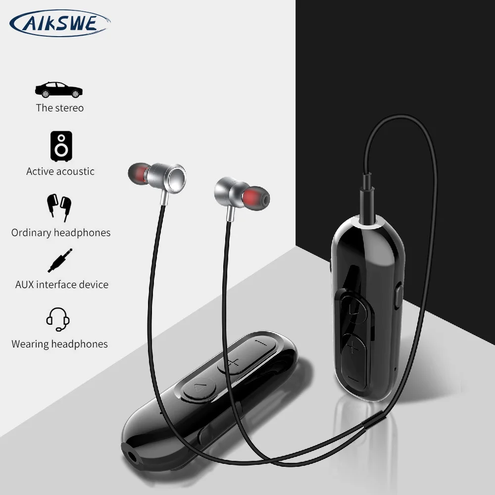 Bluetooth 5 0 Receiver Separate design 3 5mm Jack Earphone Wireless Bluetooth Adapter Aux Audio Music Transmitter For Driving