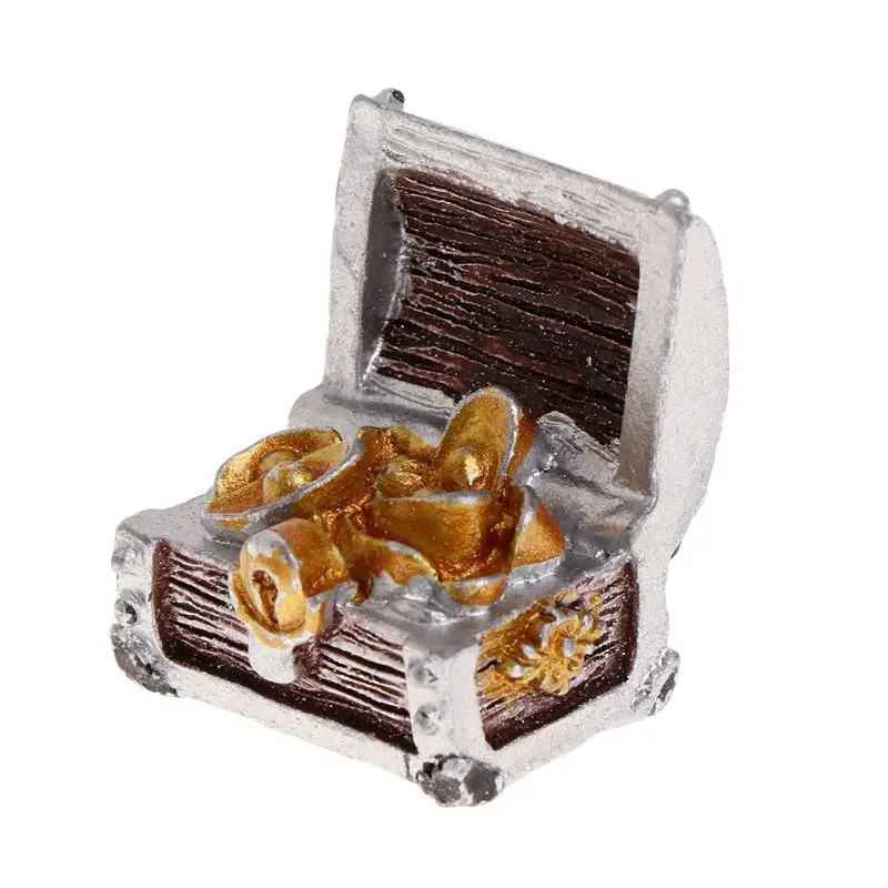 Сундук с сокровищами антикварная креативная декорация для аквариума пейзаж