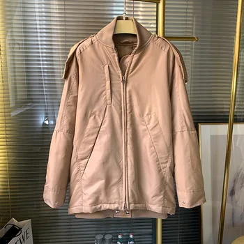 

2019 New Thin and Versatile Hooded Loose Women's Cotton Jacket