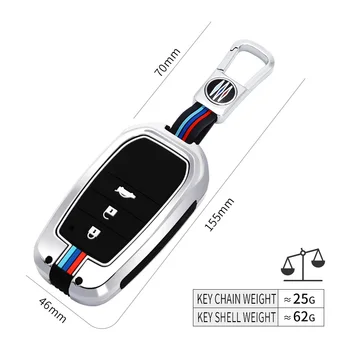 Metal Car Smart Key Case Cover For Toyota Corolla Altis Camry Rav4 Prius Aygo Auris Land Cruiser 200 Prado Shell Fob Accessories - Metal Car Smart Key Case Cover For Toyota Corolla Altis Camry Rav4 Prius Aygo Auris