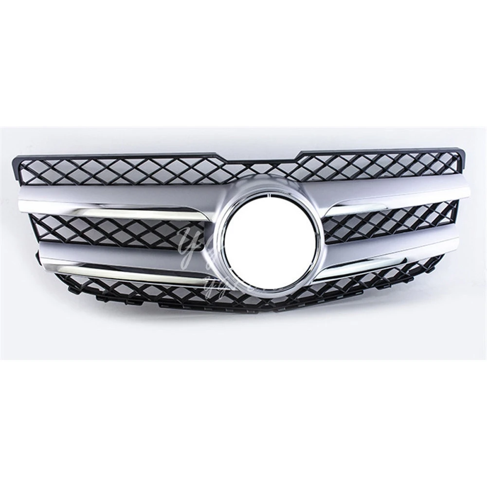 Передняя Верхняя решетка гриль для GLK класса X204 GLK350 2013 Гонки Грили хром серебро