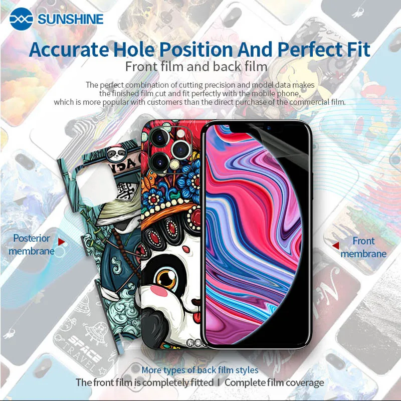 ROCK 3 in 1 Foldable Wireless Charger 10W Fast ?SS-890C Sunshine Auto Film cutting machine mobile phone tablet front glass back cover protect film cut tool protective tape