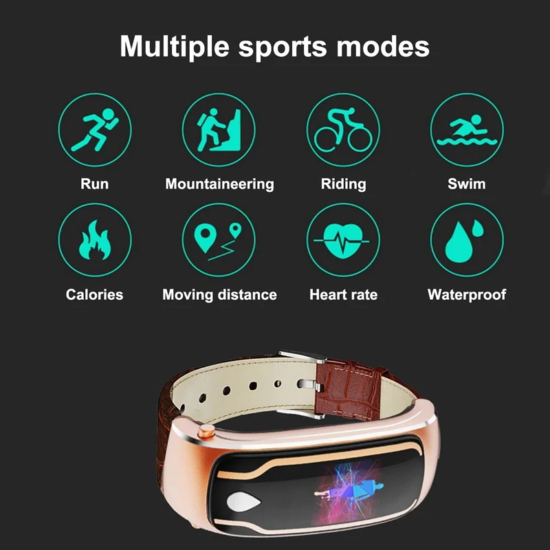 Bluetooth Y9 цветная гарнитура Talk смарт браслет монитор сердечного ритма спортивные
