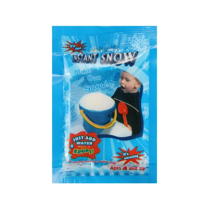 

1 Pack Artificial Snow Instant Snow Powder Fluffy Snowflake Super Absorbant Frozen Party Magic Prop Christmas Party Decor