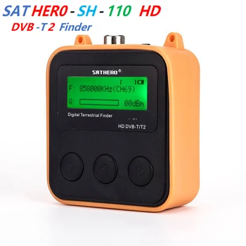

DVB-T T2 SH-110HD TV signal tester Pocket Terrestrial Signal Digital dvb T2 Finder meter LCD Screen dvbt2 sat finder