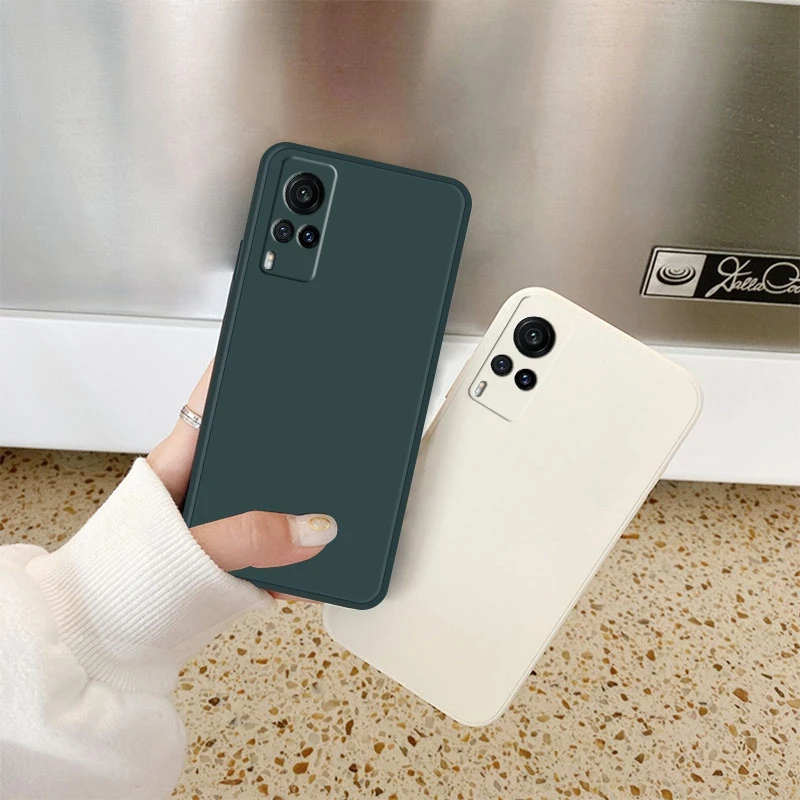 Новый чехол из жидкого силикона для VIVO S7 S6 S5 S9E мягкий матовый защитный камеры X30 X50