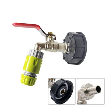 

1000 Liter IBC Tank Adapter Garden Water Tap Tank Cap Connector Fitting 1/2 Inch