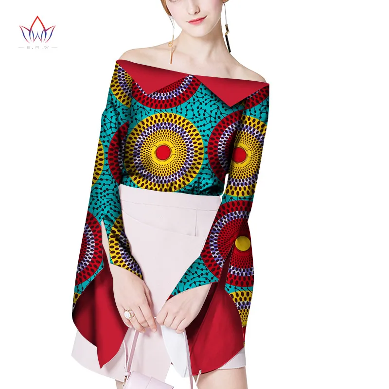 summer african clothing for women 6xl Dashiki other sexy Top one piece african clothes plus size cotton jacket print WY2051 - Цвет: 19