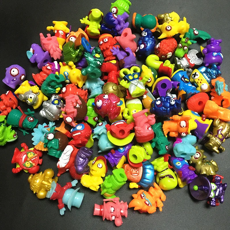 10-20 шт./лот Superzings Zomlings фигурки Куклы 3 см Super Zings коллекция мусора игрушки модель для детей Рождественский подарок