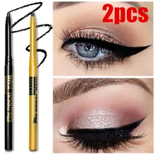 2 шт./компл. разные цвета подводка для глаз быстросохнущие Водонепроницаемый ручка Точная Стойкая подводка для глаз, без налета, жидкий леди подводка для глаз гладкой макияж