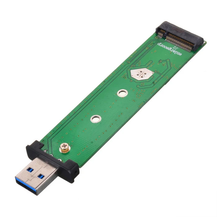 80 мм NGFF M2 SSD к USB 3,0 внешний PCBA конвейер адаптер карты памяти флэш-диски тип с черным корпусом
