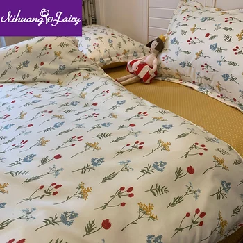 

Korean net red banana leaf four-piece single student dormitory sheet duvet cover three-piece 4 bedding