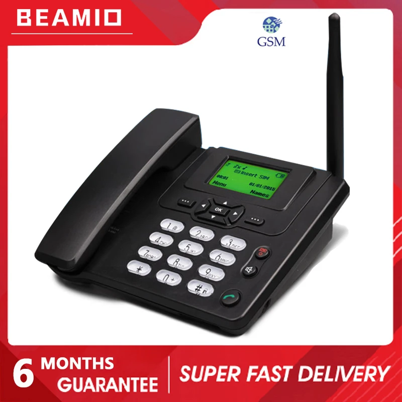 Beamio English Language Wireless Telephone With Gsm Sim Card Wall Mount