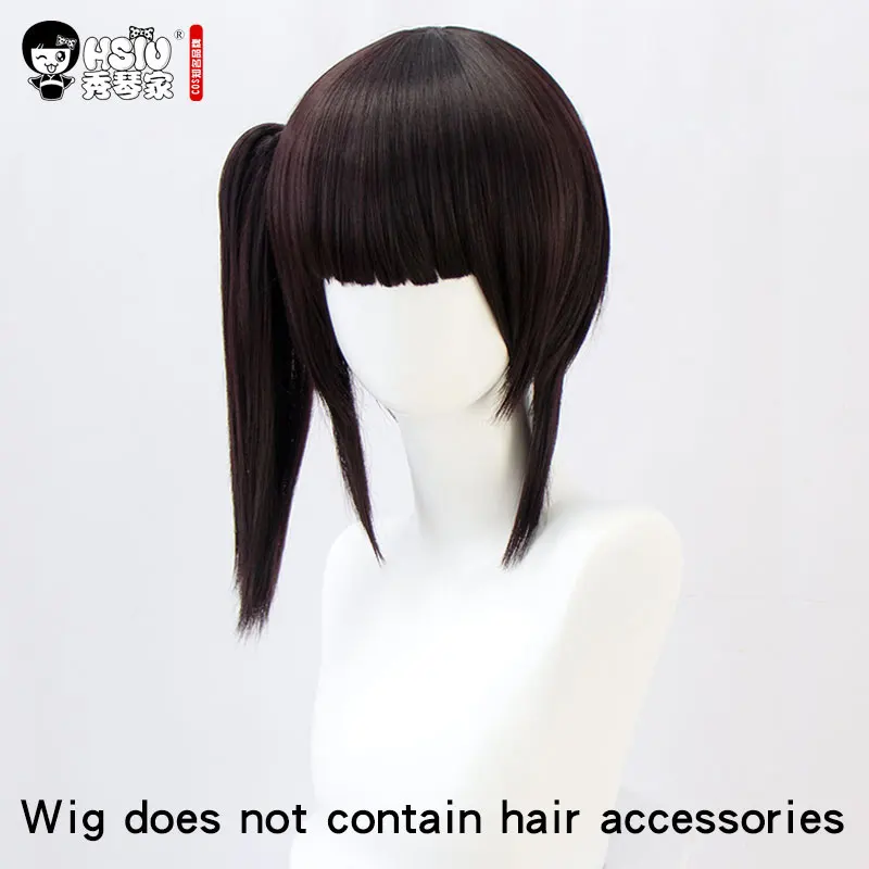 Tsuyuri Kanao wig HSIU Tsuyuri Kanao Аниме Косплей Костюм парик демон убийца Kimetsu no Yaiba кимоно униформа плащ ПОЛНЫЙ КОМПЛЕКТ Хэллоуин синтетический парик - Цвет: Tsuyuri Kanao wig
