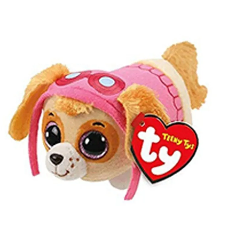 Teeny Skye Ty Paw Patrol плюшевые игрушки животных Эверест Рокки Marshall Скай зума щебень погоня трекер собака кукла 15 см - Цвет: Teeny Skye
