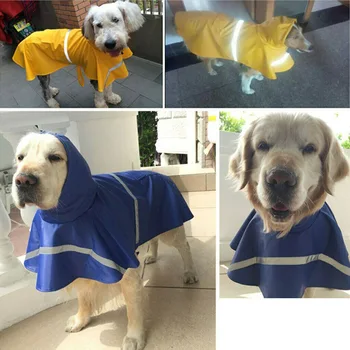 

Pet Dog Waterproof Raincoat Vest Autumn Clothes Outdoor Rain Jacket Coat J99Store