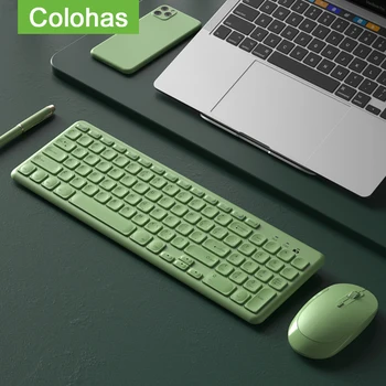 

2.4G Wireless Keyboard Mouse Combo Protable Gaming Keyboard Slient Button Mini PC Gamer Keyboard Kits for Laptop Macbook Pro Air