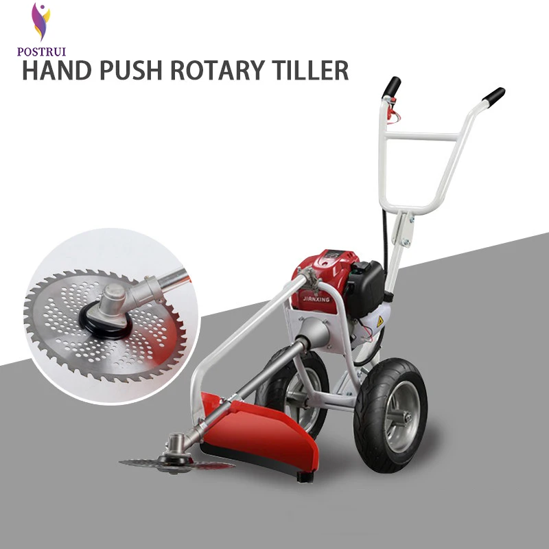 

Home push type small ripper excavator micro tillage machine small trencher hoe machine weeder rotary tiller
