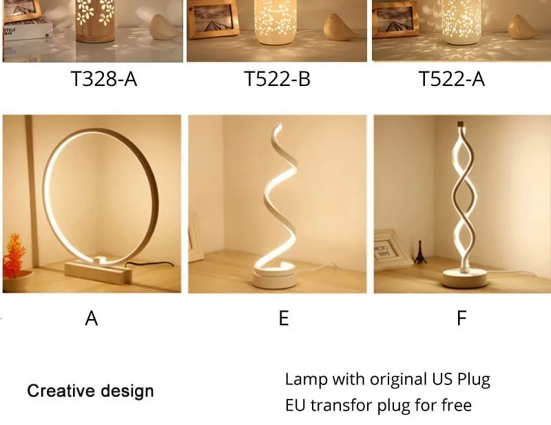 Настольный светильник s прикроватный светильник для спальни Настольный светильник для гостиной Кабинета спальни светильник ing светодиодный светильник для дома