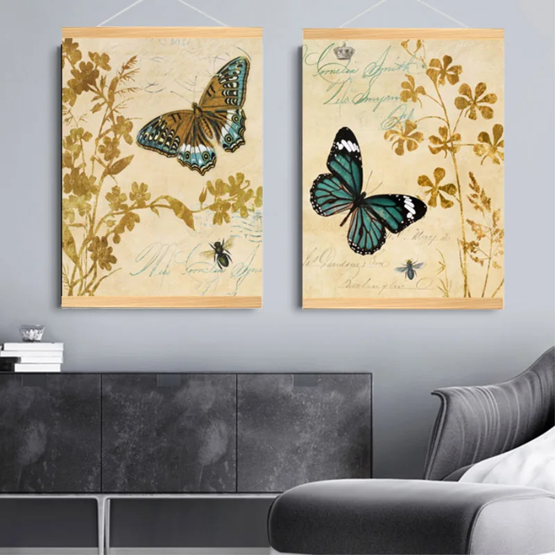 Chinese Animal Print Wall Art Decor Break The Cocoon and Become A Butterfly Meaningful Paintings Office Dining Room Decoration | Дом и сад