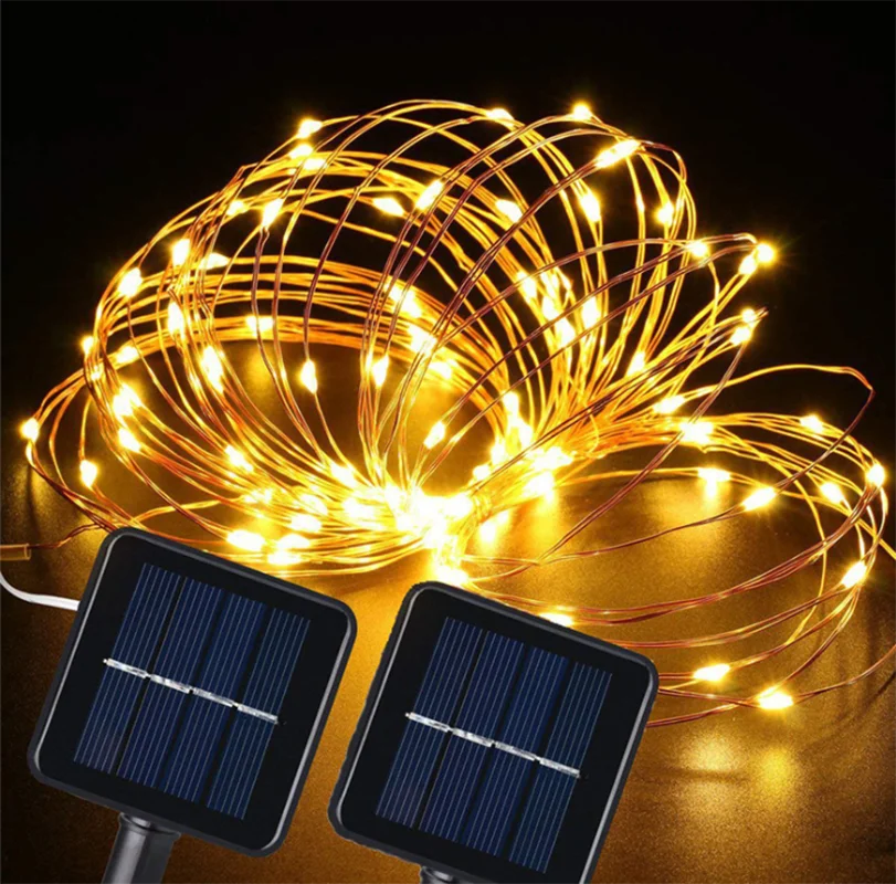 

Outdoor Waterproof LED String Lights10 20M Solar Power Christmas Fairy Light 8 Modes Solar Lamp for Holiday Party Garden NewYear