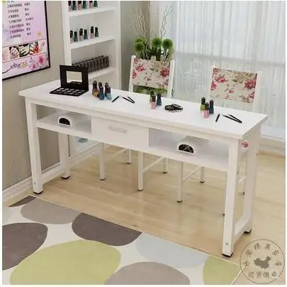 Manicure table single double triple nail table simple modern nail shop and chair set