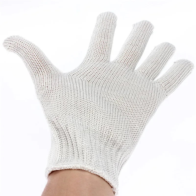 1 пара защитные перчатки Проволока из нержавеющей стали защитные перчатки из нержавеющей стали с защитой от истирания устойчивые к порезам из дышащего материала