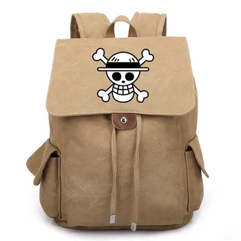 

One Piece Monkey D Luffy Roronoa Zoro Drawstring Canvas Bag Cosplay Backpack Cartoon Shoulder Bag Rucksack Travel Laptop Bags
