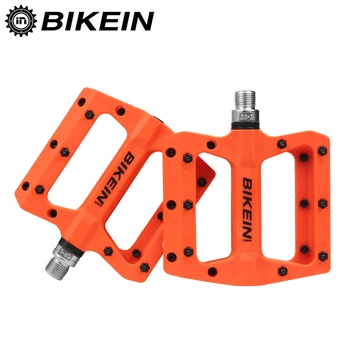 

BIKEIN Mountain Bike Pedal MTB Pedals BMX Bicycle Flat Pedals Nylon Multi-Colors Cycling Pedal Ultralight Accessories 355g
