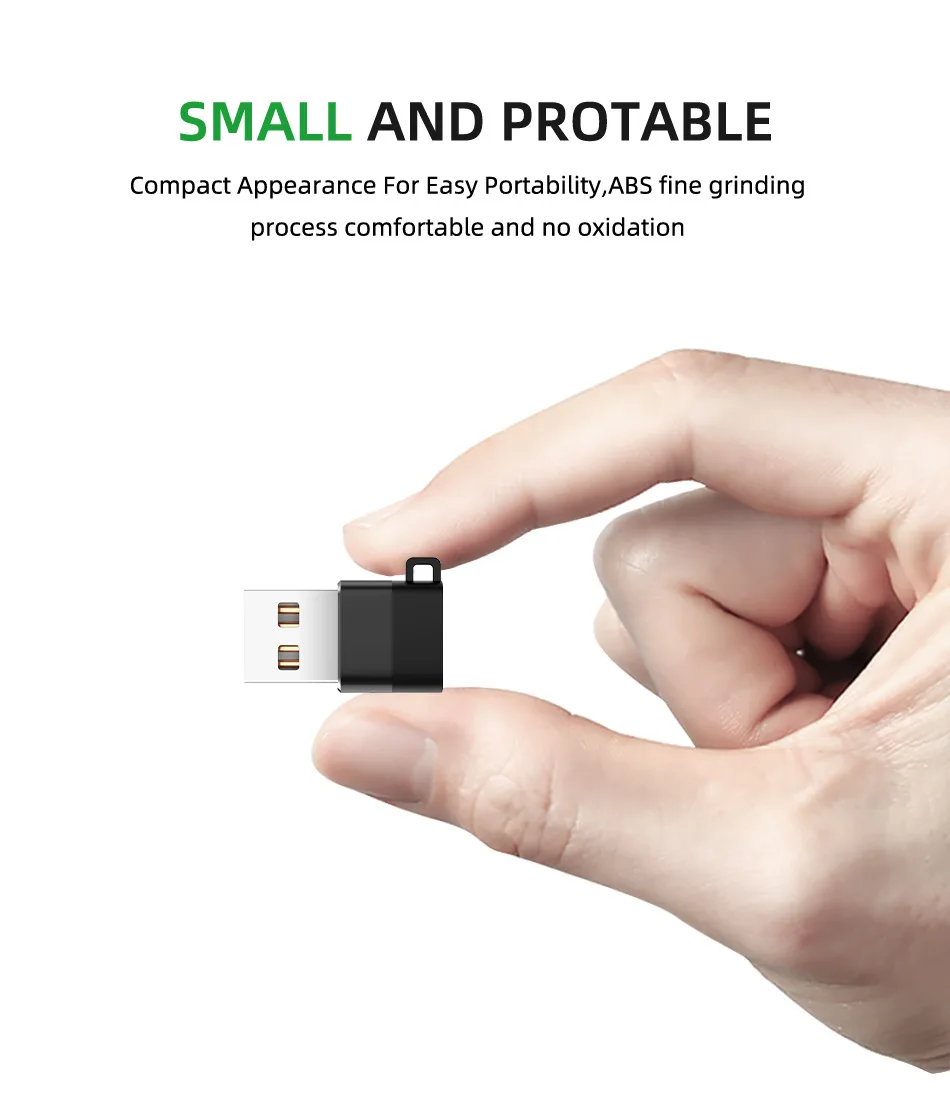 Type C Женский к USB Мужской адаптер конвертер алюминиевый сплав зарядное устройство