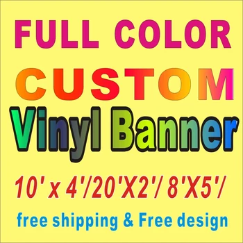

Print banner 10' x 4'/20'X2'/ 8'X5'/ Full Color Custom Vinyl Banner Free Shipping celebration birthday party