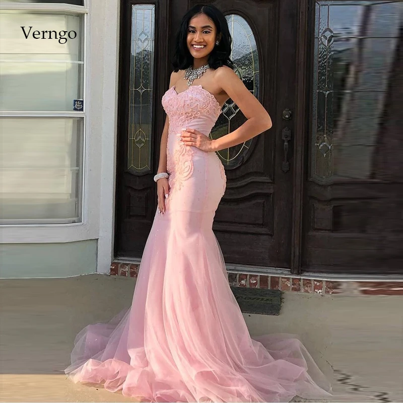 

Verngo Mermaid Evening Dress Party Vintage Formal Dress Evening Gown Vestido De Festa Evening Dress 2019