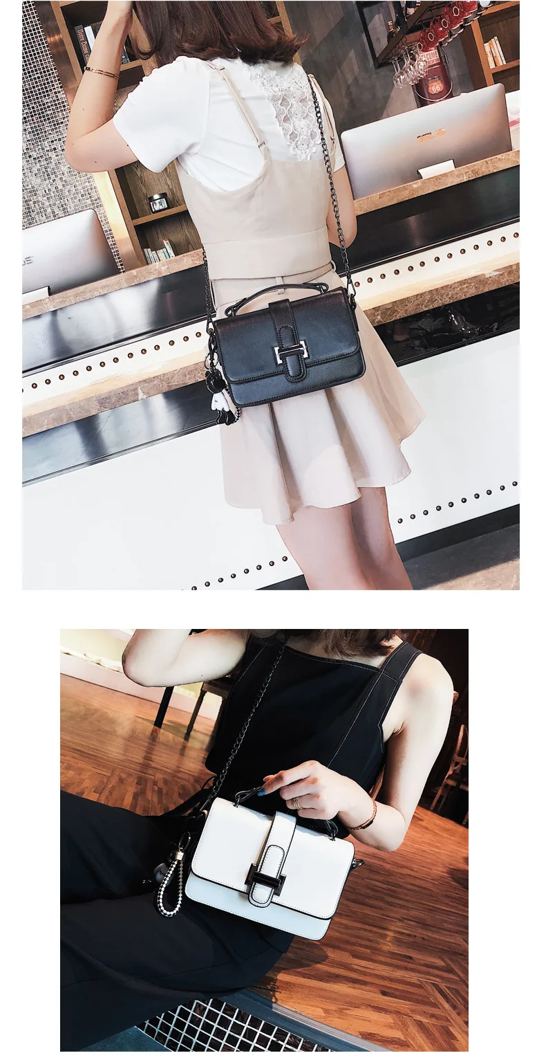 Small Bag Women Messenger Bag Version of Small Fresh Shoulder Bag Chain Bag