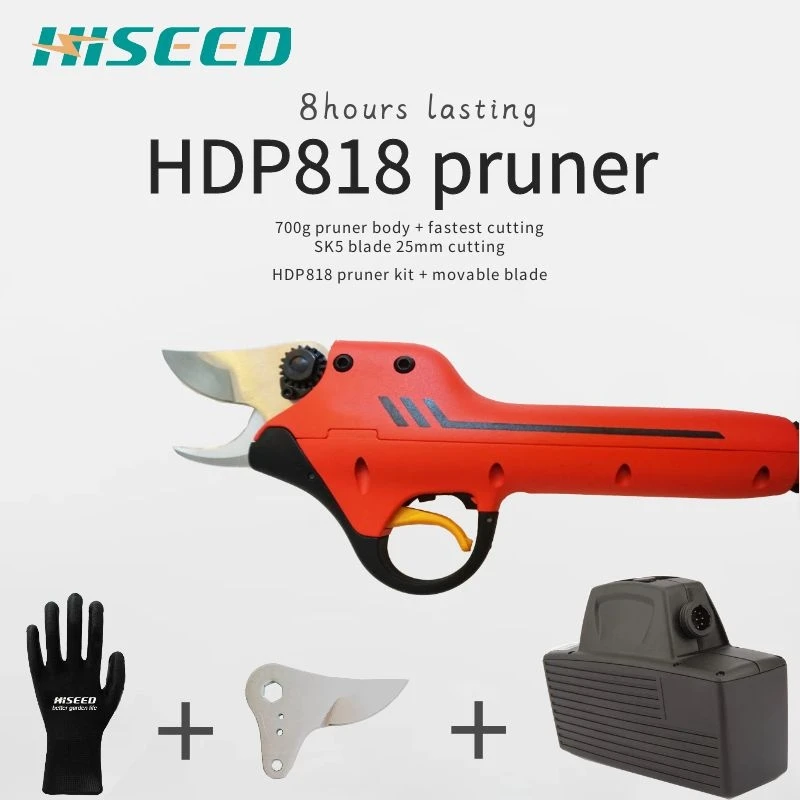 

HDP818 Promotion Package 1 With Extra Movable Blade Lithium Battery Vineyard And Orchard Best Pruner Electric Scissors