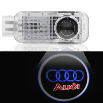 

2 Pcs Car Door LED Light Car Welcome Lamp Laser Projector For Audi a3 a4 a5 a6 a7 a8 b5 b6 b7 b8 c6 c7 c8 8v 8p car accessories