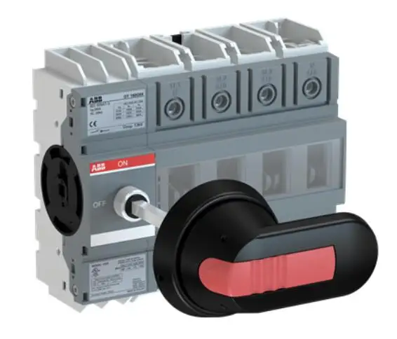 

Отсоединитель переключателя серии OT160G04P 10181288 OT(16-160A) 1SCA135140R1001